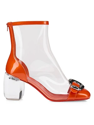 Minny Bubble Patent Leather and TPU 70MM Booties