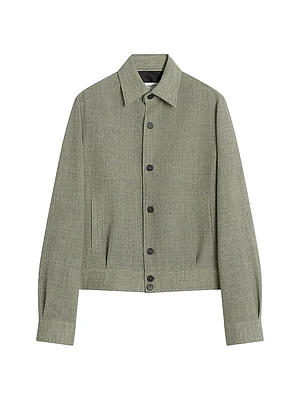 Unisex Short Wool Overshirt
