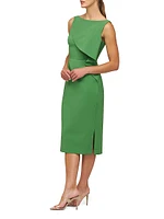 Jolie Ruffle-Trim Midi-Dress