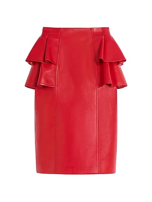 Leather Midi Skirt