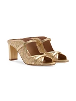 Norah 70MM Metallic Raffia Sandals