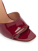 Roxanne 90MM Patent Leather Block Heel Sandals