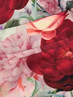 Janis Floral Cropped Boot-Cut Pants