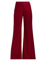 Conry Pleated Linen-Blend Wide-Leg Pants