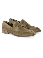 George Suede Penny Loafers