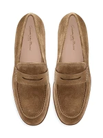 George Suede Penny Loafers