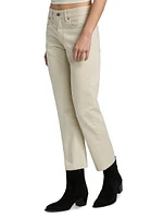 Romeo Cotton High-Rise Straight-Leg Jeans