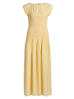 Skye Shirred Maxi Dress