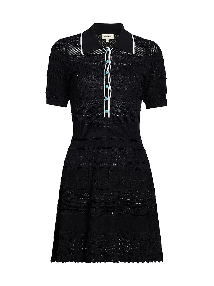 Dakoa Flared Polo Minidress
