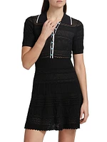 Dakoa Flared Polo Minidress