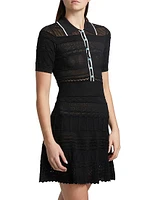 Dakoa Flared Polo Minidress