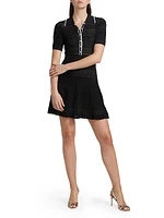 Dakoa Flared Polo Minidress