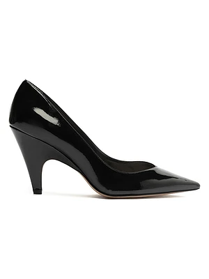 Frenchie 85MM Leather Pumps