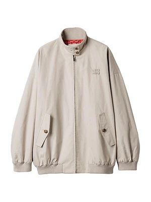 Panama Cotton Blouson Jacket
