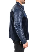 Leather Python Shield Jacket
