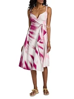 Thats A Wrap! Tie-Dye Midi-Dress