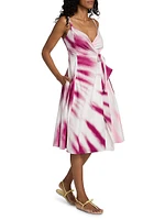 Thats A Wrap! Tie-Dye Midi-Dress