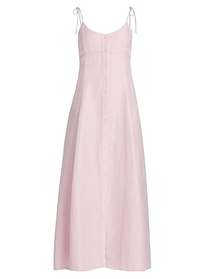 High Garden Satin Maxi Dress