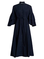 Fiesta Cotton Midi-Shirtdress
