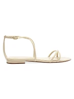 Lory Patent Leather Flat Sandals