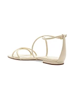 Lory Patent Leather Flat Sandals