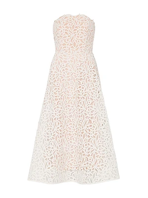 Petunia Curled Lace Gown