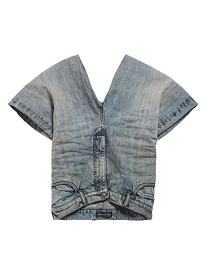 Denim Pants Top