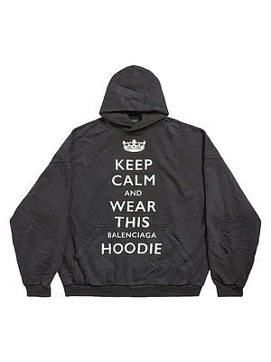 Keep Calm Hoodie Large Fit