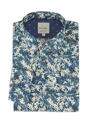 Floral Cotton Tailored Shirt