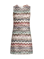 Zig-Zag Sleeveless Minidress