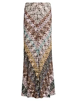 Zig-Zag Knit Maxi Skirt