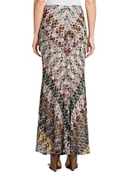Zig-Zag Knit Maxi Skirt