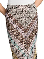 Zig-Zag Knit Maxi Skirt