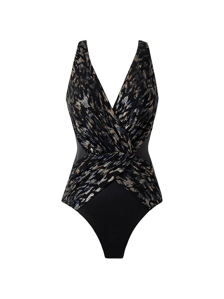 Sparkle Plenty Ibiza Surplice One-Piece Swimsuit