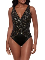 Sparkle Plenty Ibiza Surplice One-Piece Swimsuit