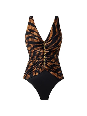 Raya De Safari Charmer Animal-Print One-Piece Swimsuit