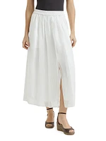Cotton Pinstripe Organza Full Skirt