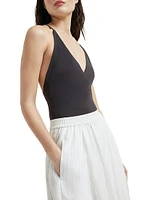 Cotton Pinstripe Organza Full Skirt