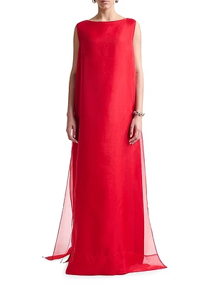 Jools Silk Sleeveless Maxi Dress
