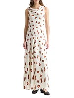 Drina Kiss-Print Maxi Dress