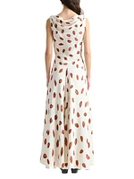 Drina Kiss-Print Maxi Dress