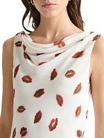 Drina Kiss-Print Maxi Dress
