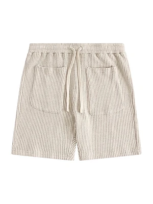 Striped Knit Shorts