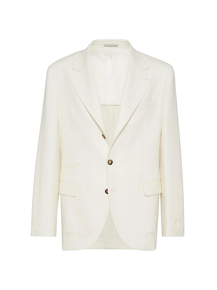Cavalry Deconstructed Blazer with Large Peak Lapels