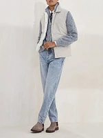 Flecked Cashmere Cardigan with Zipper