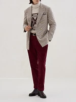 Geometric Jacquard Turtleneck Sweater