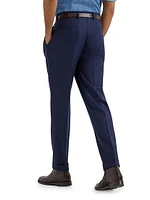 Virgin Wool Flannel Leisure Fit Trousers with Pleats