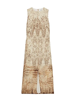 Presley Snake Print Midi-Dress