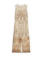 Presley Snake Print Midi-Dress