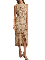 Presley Snake Print Midi-Dress